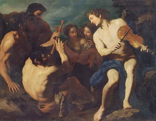 Musikalisches Duell zwischen Apollo und Marsyas